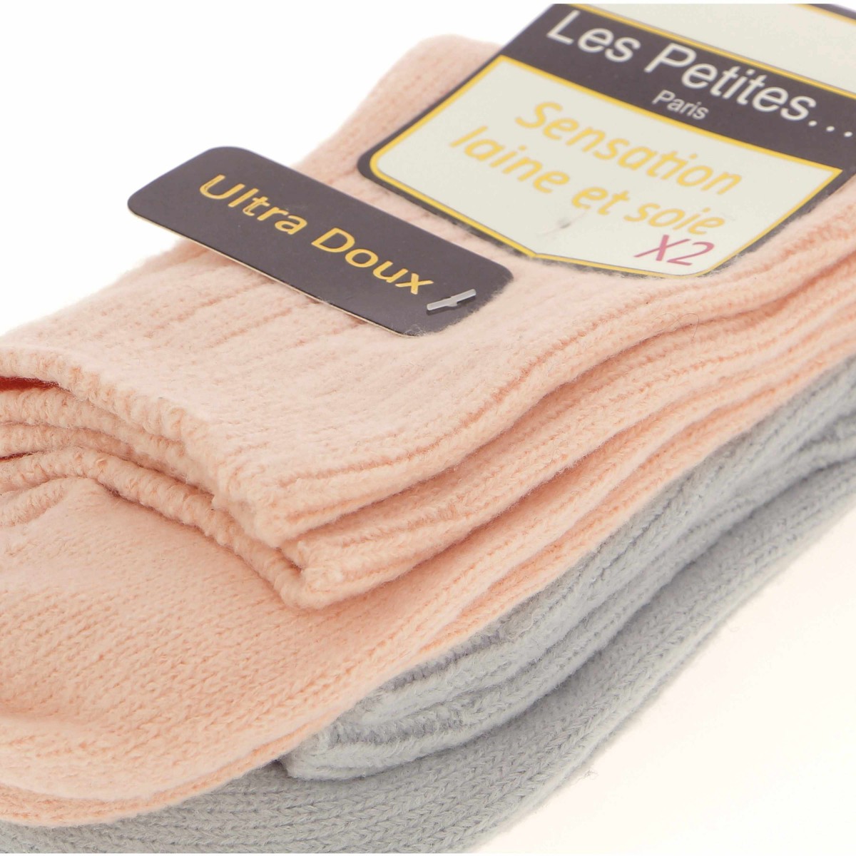 Lot 2 paires chaussettes LES PETITES, divers coloris - Matiere noble 8.90€