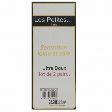 Lot 2 paires chaussettes LES PETITES, divers coloris - Matiere noble 8.90€