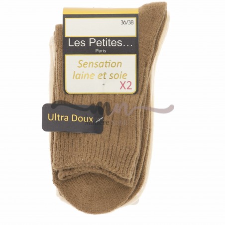 Lot 2 paires chaussettes LES PETITES, divers coloris - Matiere noble 8.90€