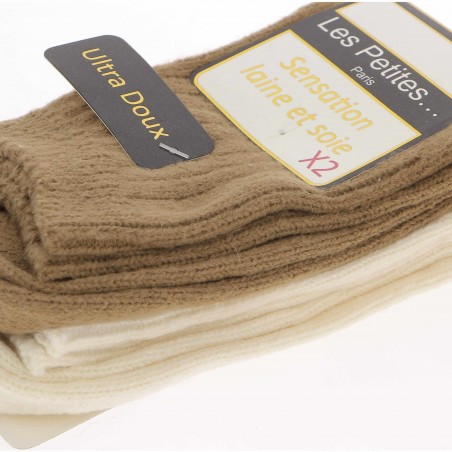 Lot 2 paires chaussettes LES PETITES, divers coloris - Matiere noble 8.90€