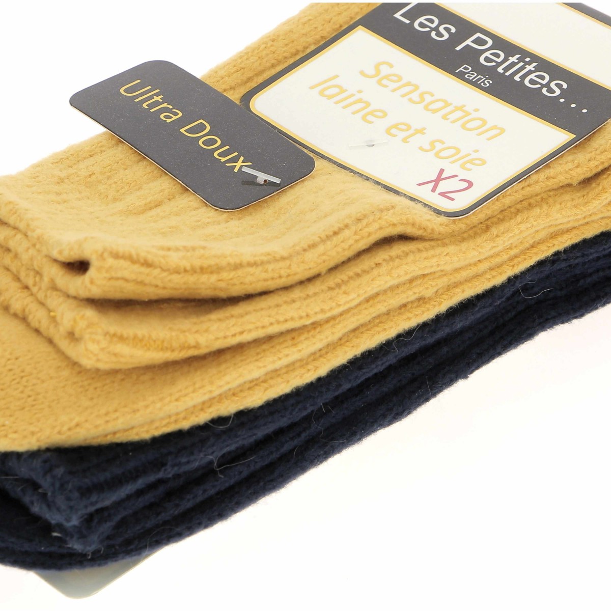 Lot chaussettes LES PETITES, 2 paires, divers coloris - Matiere noble 8.90€