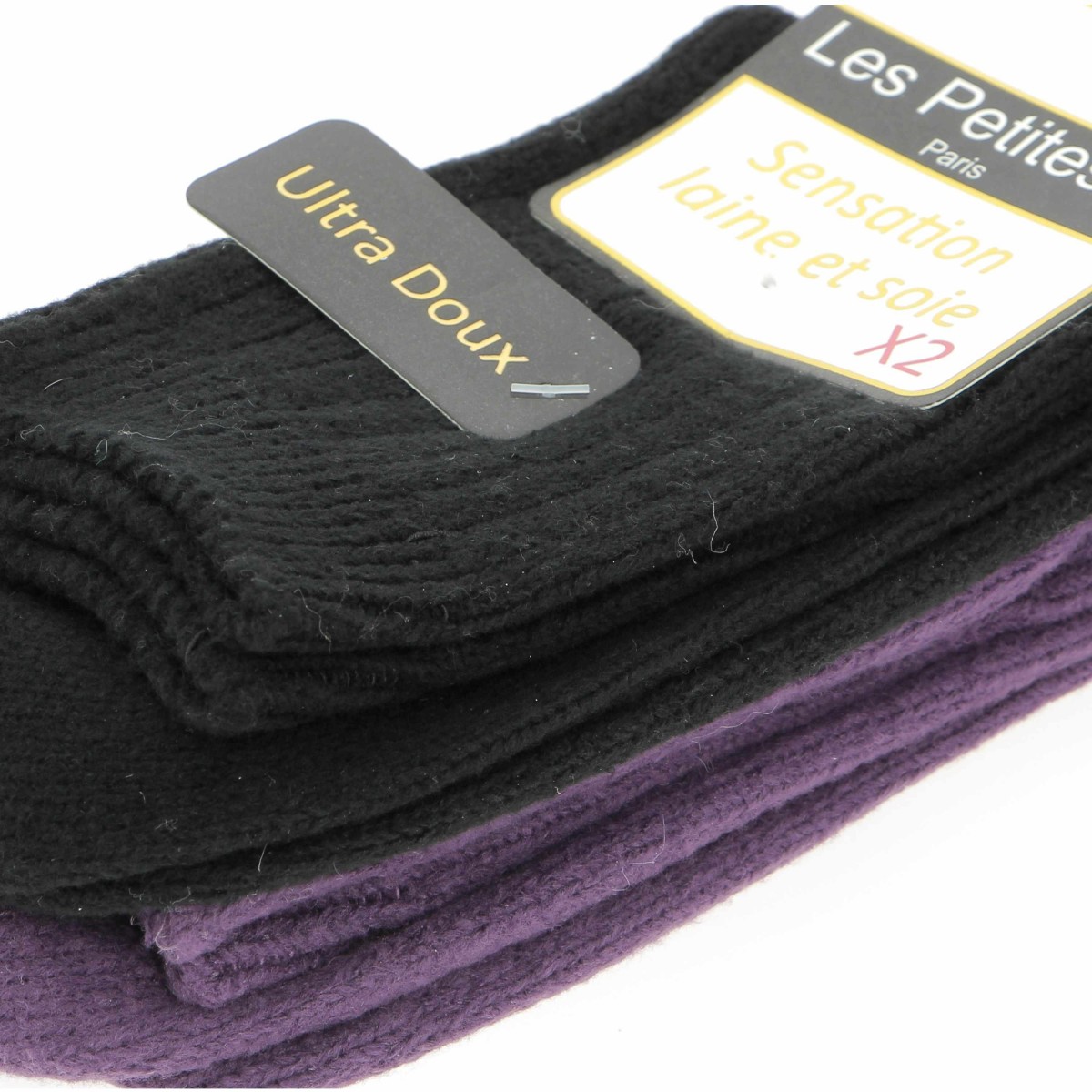 Lot 2 paires chaussettes LES PETITES, divers coloris - Matiere noble 8.90€