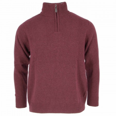 PULL BORDEAUX COL MONTANT...