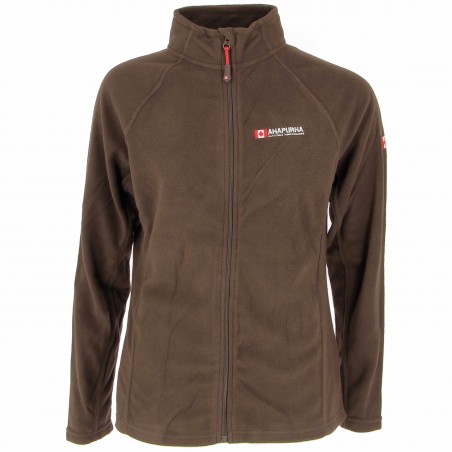 Micro polaire  ANAPURNA femme 2éme peau, marron - Matière noble 14.90€