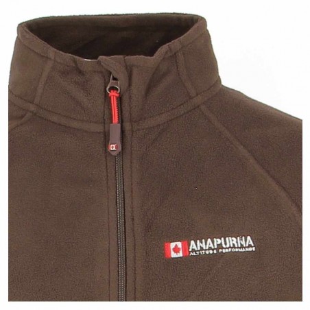 Micro polaire  ANAPURNA femme 2éme peau, marron - Matière noble 14.90€