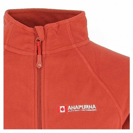 Micro polaire  ANAPURNA femme, rouille, 2ème peau- Matière noble 14.90€