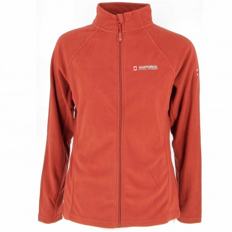 Micro polaire  ANAPURNA femme, rouille, 2ème peau- Matière noble 14.90€