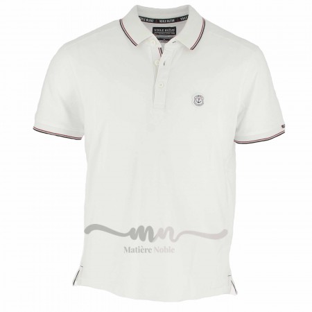 POLO "NAUTIC" HOMME BLANC