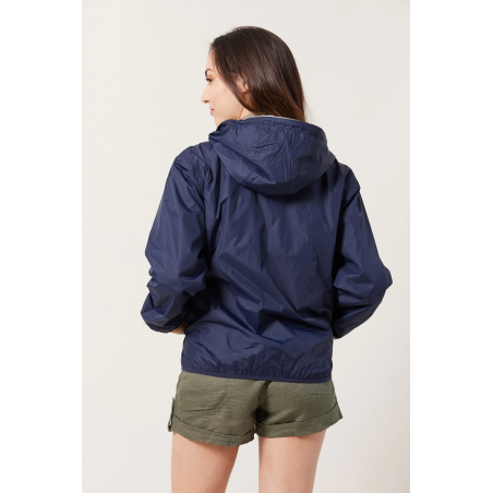 Parka courte réversible imperméable marine/or - Matière noble
