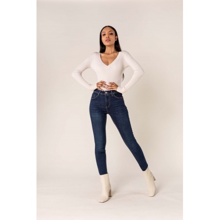 Jean skinny stretch brut femme  - Matière noble 29,90€