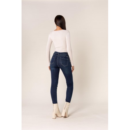 Jean skinny stretch brut femme  - Matière noble 29,90€