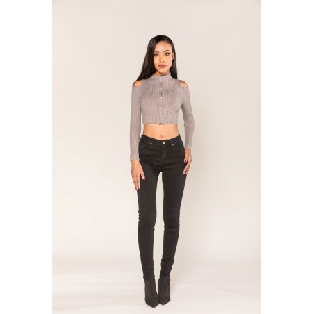 Jean skinny stretch noir femme  - Matière noble 29,90€