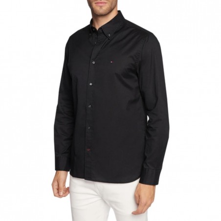 CHEMISE TOMMY HILFIGER THFLEX , coloris noir - Matière noble