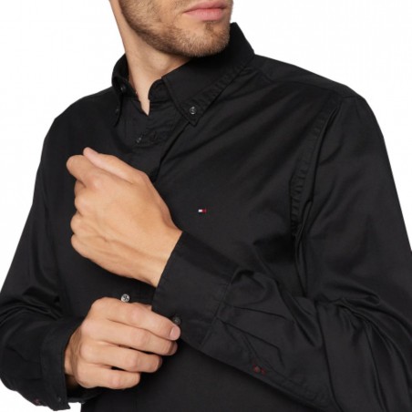 CHEMISE TOMMY HILFIGER THFLEX , coloris noir - Matière noble