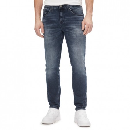 Jean homme TOMMY HILFIGER Austin slim Tapered Denim dark - Matière noble