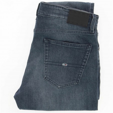 Jean homme TOMMY HILFIGER Austin slim Tapered Denim dark - Matière noble