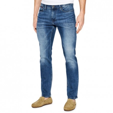 Jean homme TOMMY HILFIGER Scanton slim dynamic Jacob mid blue - Matière noble