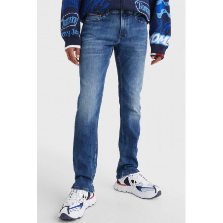 Jean homme TOMMY HILFIGER Scanton slim dynamic Jacob mid blue - Matière noble
