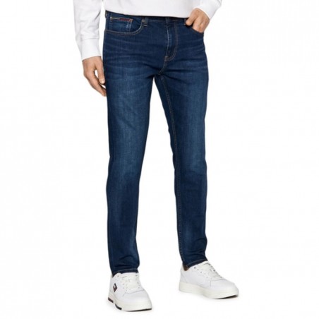 Jean homme TOMMY HILFIGER Austin slim Tapered dark blue  - Matière noble