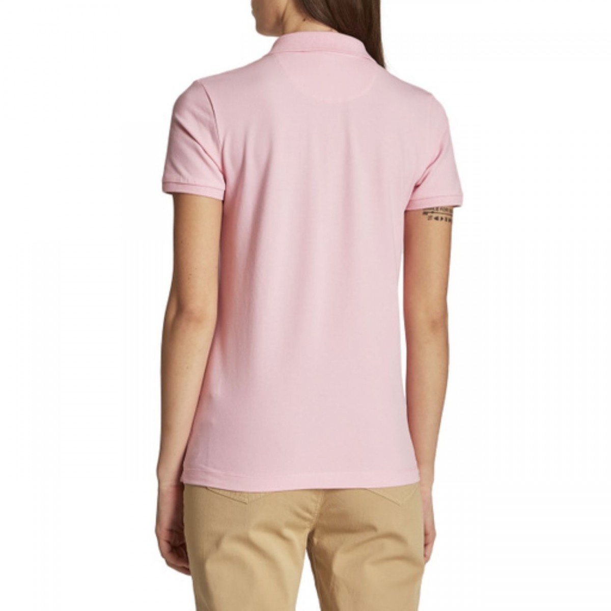 Polo femme LA MARTINA rose - Matière noble