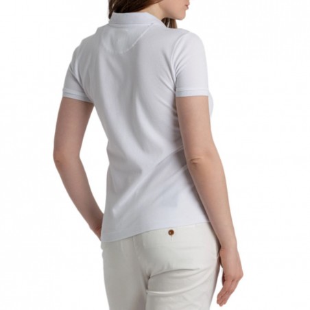 Polo femme LA MARTINA, coloris blanc - Matière noble