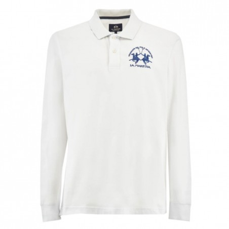 Polo homme LA MARTINA manches longues - Matière noble
