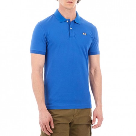 Polo homme LA MARTINA bleu - Matière noble