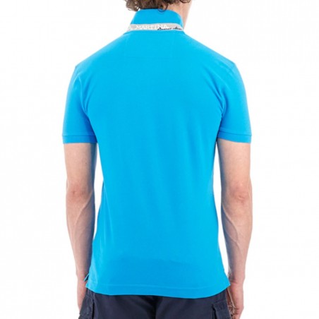Polo homme LA MARTINA turquoise - Matière noble