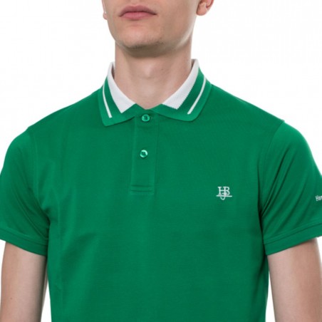 Polo homme HARMONT & BLAINE vert- Matière noble