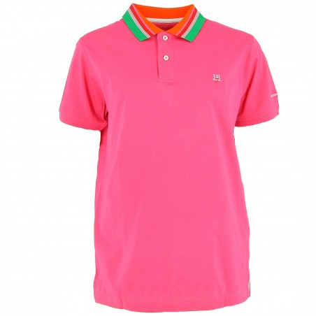 Polo homme HARMONT & BLAINE rose - Matière noble