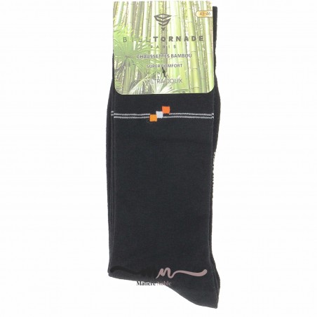 Chaussettes bambou homme Bill Tornade  - Matière noble