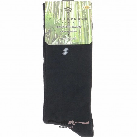 Chaussettes bambou homme Bill Tornade  - Matière noble