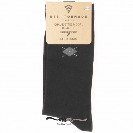 Chaussettes Modal homme Bill Tornade  - Matière noble
