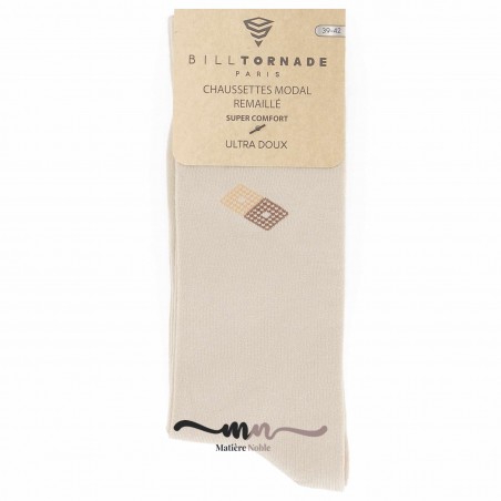 Chaussettes Modal homme Bill Tornade  - Matière noble