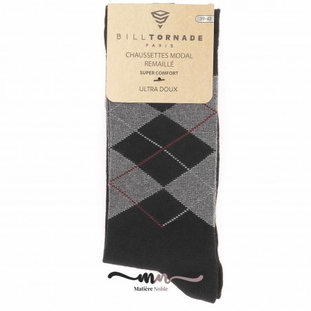 Chaussettes Modal homme Bill Tornade  - Matière noble
