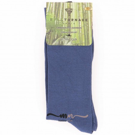 Chaussettes bambou homme Bill Tornade  - Matière noble
