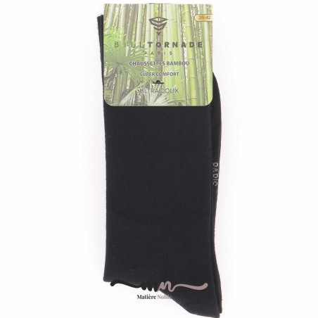 Chaussettes bambou homme Bill Tornade  - Matière noble