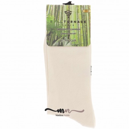 Chaussettes bambou homme Bill Tornade  - Matière noble