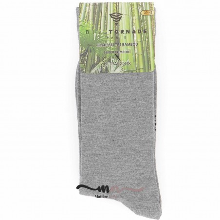 Chaussettes bambou homme Bill Tornade  - Matière noble