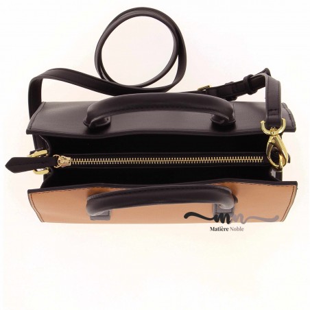 Sac femme VALENTINO noir et camel - Matière noble 79.90€