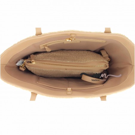 Caba VALENTINO polaire beige - Matière noble 84.90€