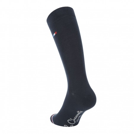 Chaussettes de fabrication française, coloris marine - Matière noble