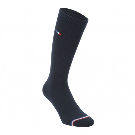 Chaussettes de fabrication française, coloris marine - Matière noble
