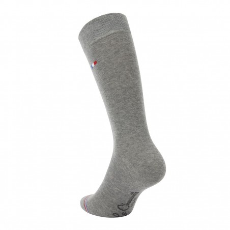 Chaussettes de fabrication française, coloris gris - Matière noble