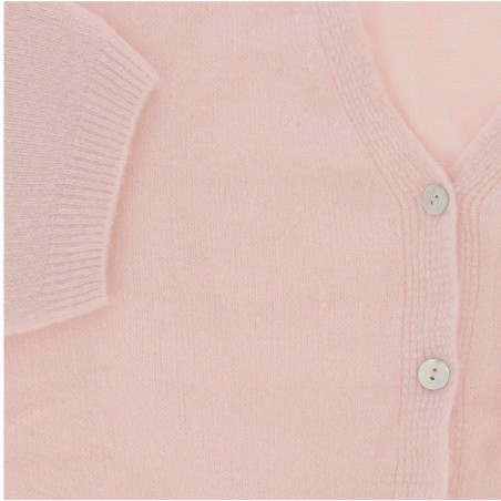 Gilet manches courtes 30% alpaga, laine, divers coloris - Matière noble