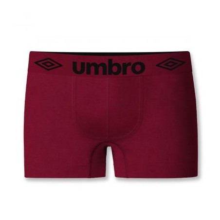 Pack 4 boxers UMBRO noir, rouge, marine et gris sans couture - Matière noble