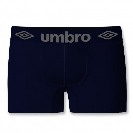 Pack 4 boxers UMBRO noir, rouge, marine et gris sans couture - Matière noble
