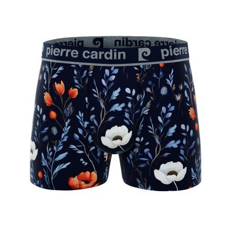 Boxer P. CARDIN, motif fleurs, divers coloris, vendu à l'unité - Matière noble
