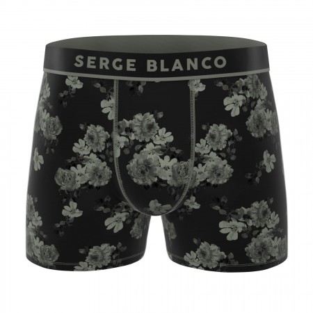 BOXER SERGE BLANCO FLEURS...