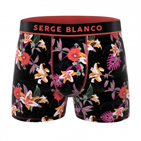 BOXER SERGE BLANCO FLEURS...